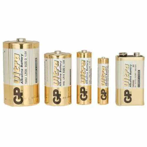 GP Ultra Alkaline Battery | AA AAA C D PP3 23AE