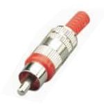 WE1207R RCA plug, metal, Red (1 Piece)