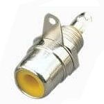 RCA chassis socket, Yellow (1 Piece)