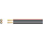 801.336UK - Figure 8 speaker cable, 2 x 13/0.2mm, 2.5A, Black/Red, 100m