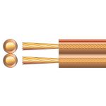 801.880UK - Heavy Duty Transparent Speaker Cable, 2x [80 x 0.12mm]