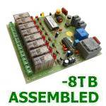 PRE-ASSEMBLED 8-Channel Telephone Activated Relay Board (with Screw Terminal Blocks)