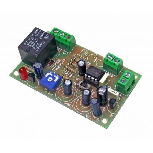 12Vdc Retriggerable Delay Timer Module, 0.1 Sec to 4 Min