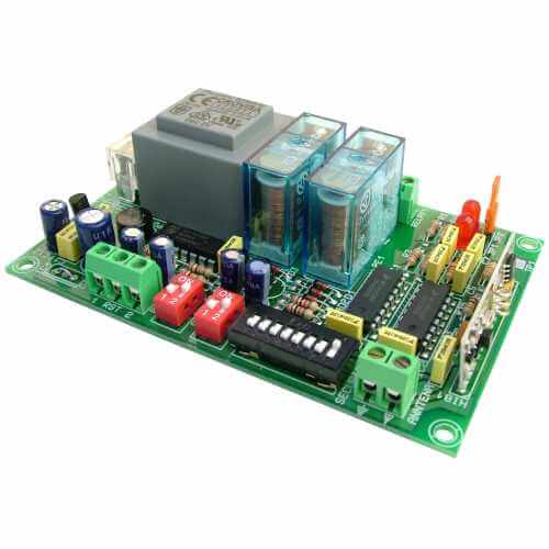 2-Channel Momentary / Toggle Relay Receiver Module, 230Vac