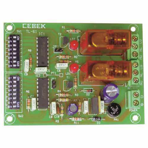 Cebek TL-61 (CTL061) - 2-Channel Multiplex Relay Receiver Module (Momentary Action)