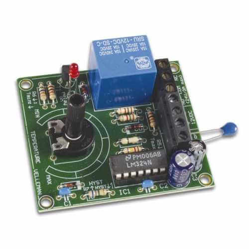 Whadda WSHA138 (Velleman MK138) - Thermostat Electronic Kit, +5C to 30C