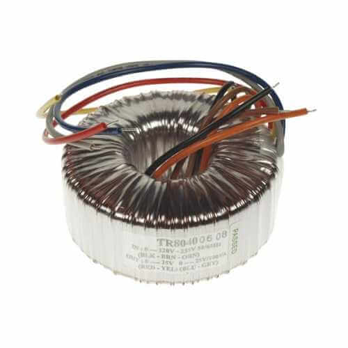 Velleman TR8040 - Toroidal Transformer 100VA, Input 120/235Vac, Output 2x 25Vac